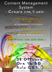 CMS - Creare con il Web CMS - Creare con il Web